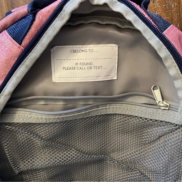 Pottery barn Sparkle Backpack with L embroidered - Picture 4 of 12